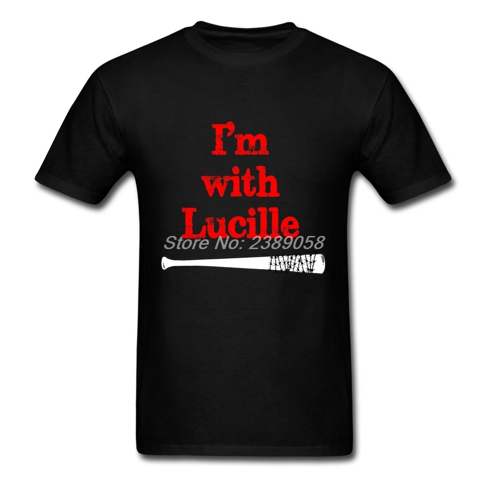Мужская футболка с коротким рукавом и надписью Best I'm with Lucille | одежда