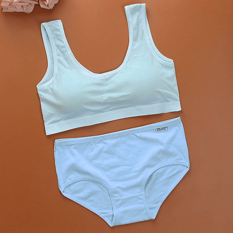 Бюстгальтер без косточек и трусики для девочек подростков|bra style|vest brabrassiere bra |