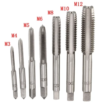 Metric Right Hand Machine Straight Fluted Screw Thread Tap Set Metric Plug Tap Drill Bits Set Hand Tools 1