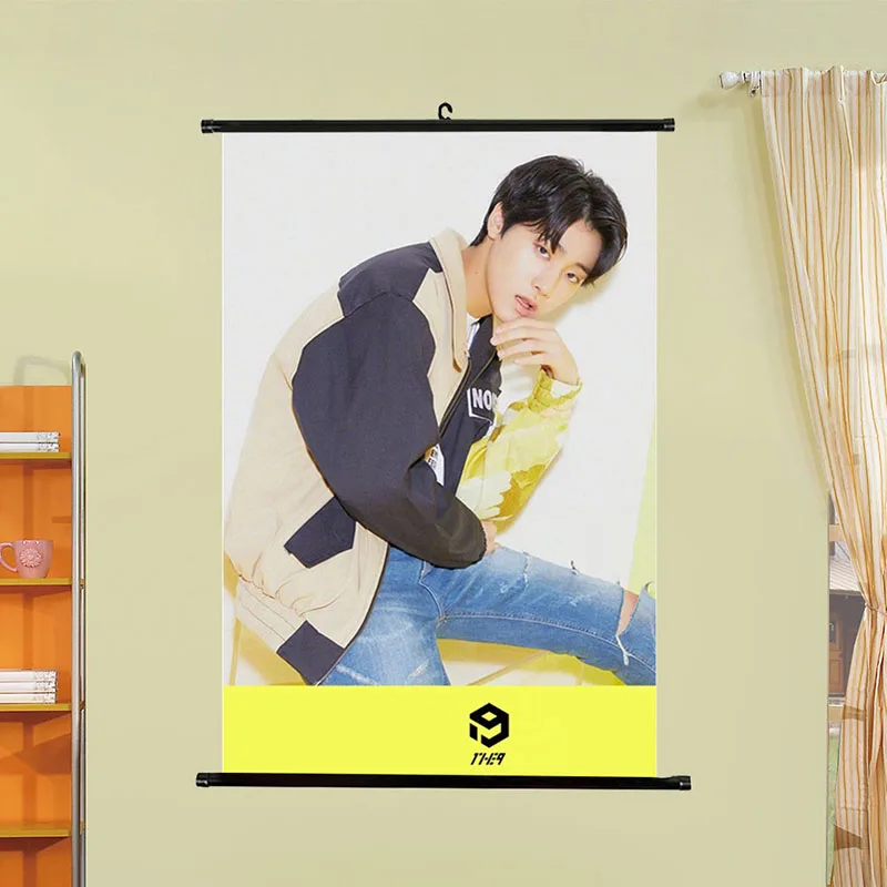 

1THE9 [XIX] 1st Mini Album PhotoBook Wall Scroll Poster Hanging Painting Fabric Photo Picture