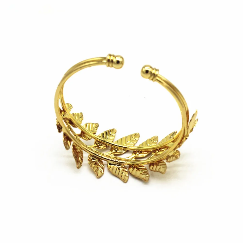 SEA-MEW-1PCS-40-42mm-Fashion-Metal-Copper-Plant-Leaf-Bangles-Charm-For-Women (2)