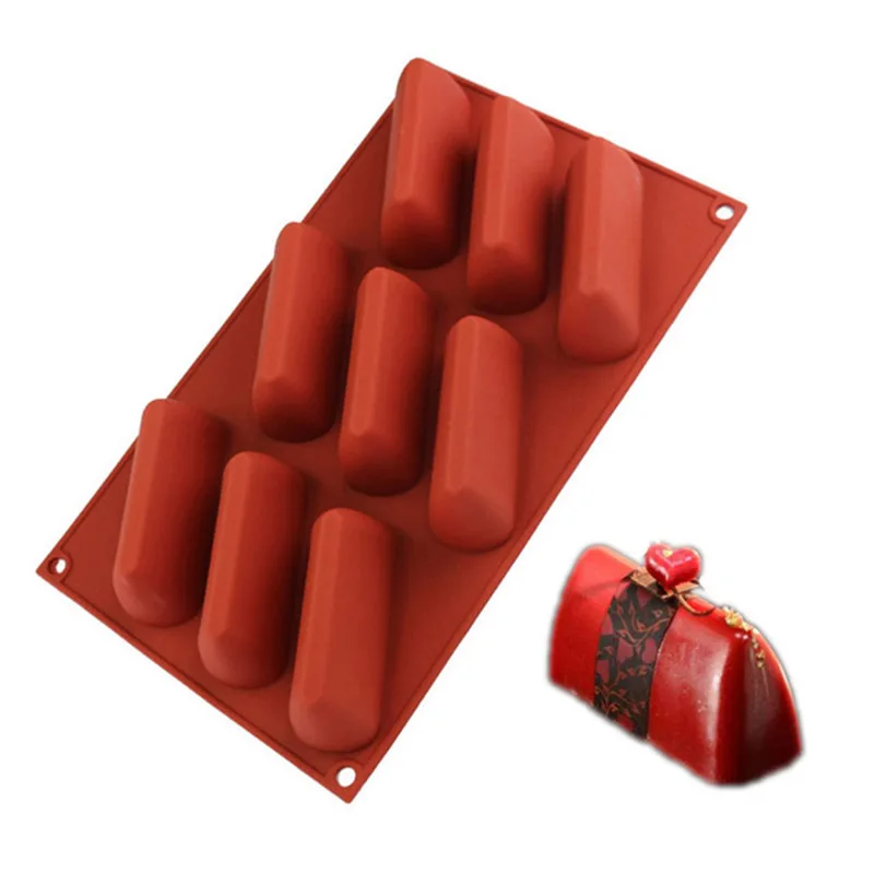 

Silicone Cake Mold 9 Cavity Hill Baking Pan For Muffin Brownie Cornbread Chocolate Pudding Dessert Bakeware Decorating Tools