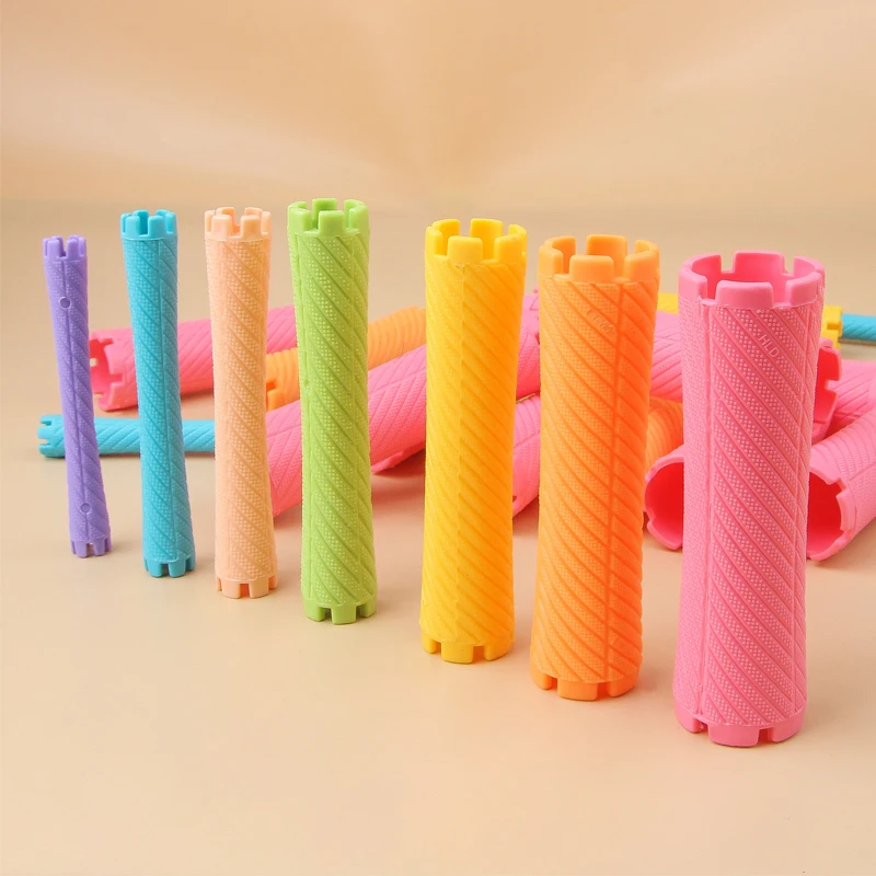 10pcs/bag Hair Clip pin Wave Perm Rod Bars Corn Curler DIY Curler Fluffy Clamps Rollers Fluffy Hair Roots Perm Styling Tool