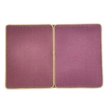 

New Double Layer Honeycomb Cat Litter Trapping Pets Mat Pad Bottom Non-slip Pet Litter Cat Mat Floor