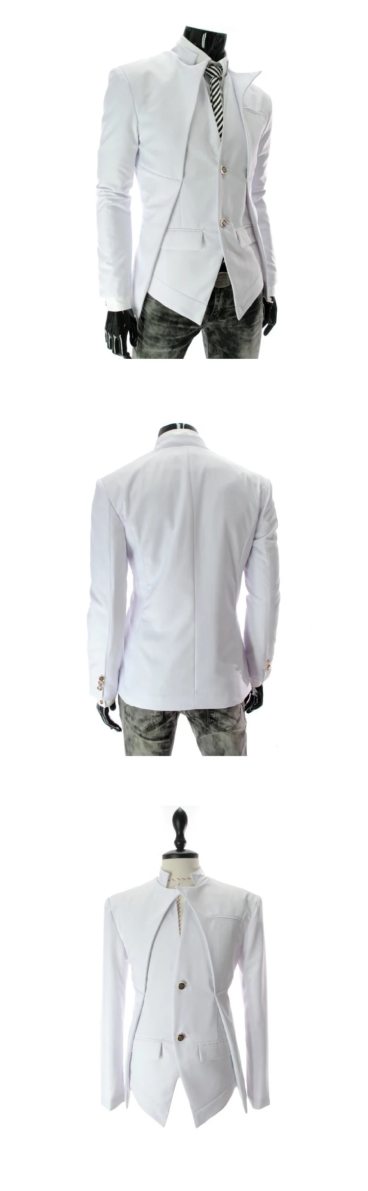 Горячая Распродажа, модный мужской пиджак, приталенный ассиметричный дизайн, пиджак-смокинг, повседневный деловой мужской блейзер, одежда, Прямая поставка
