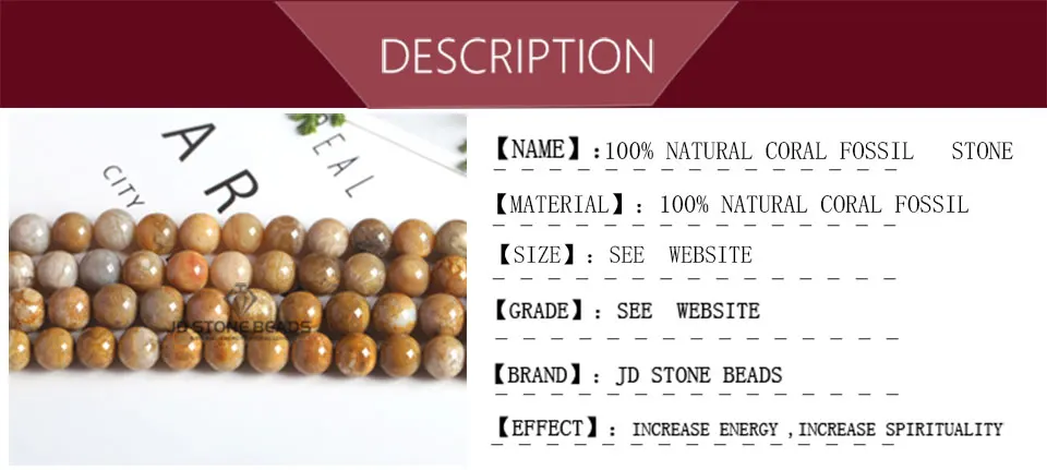 4 6 8 10 12 мм Натуральный Коралл F0ssil камень Бусины Хризантема свободные драгоценные камни бусины для изготовления ювелирных изделий браслет ожерелье аксессуар