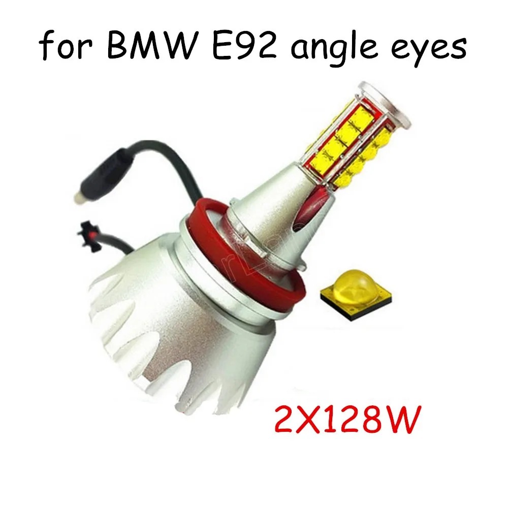 

big promotion 128WX2 LED Angel Eyes For BMW E92 LED Marker Error Free car accessory