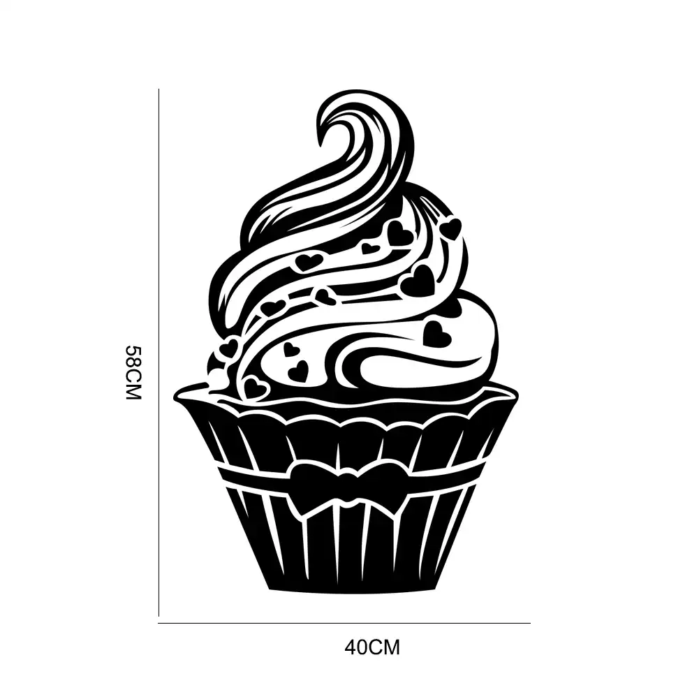 ملصقات جدار كب كيك المطبخ الفينيل صور مطبوعة للحوائط خلفيات جدارية جدار ملصق الفن بلاط المطبخ صائق Aliexpress