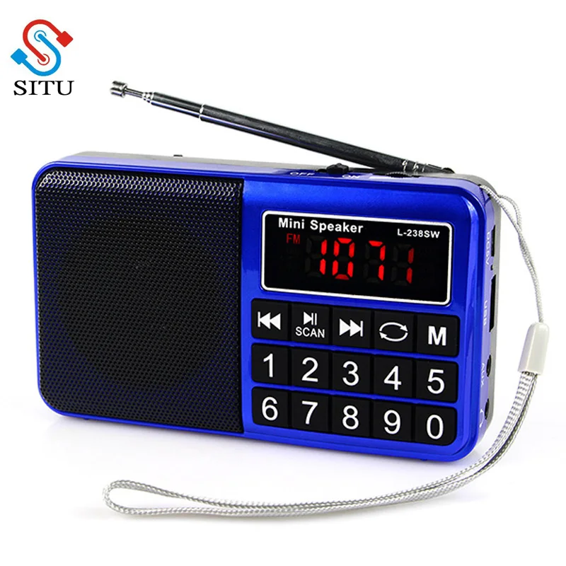 

Mini Portable FM Radio Support AM AM SW Full Range of Radio Build Long Antenna Support TF Card for Camping Hiking Outdoor Sports