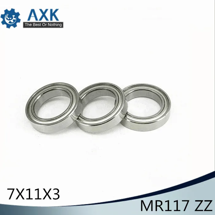 

MR117ZZ Bearing ABEC-1 (10PCS) 7*11*3 mm Miniature MR117 ZZ Ball Bearings MR117-2Z Bearing L-1170ZZ MR117z