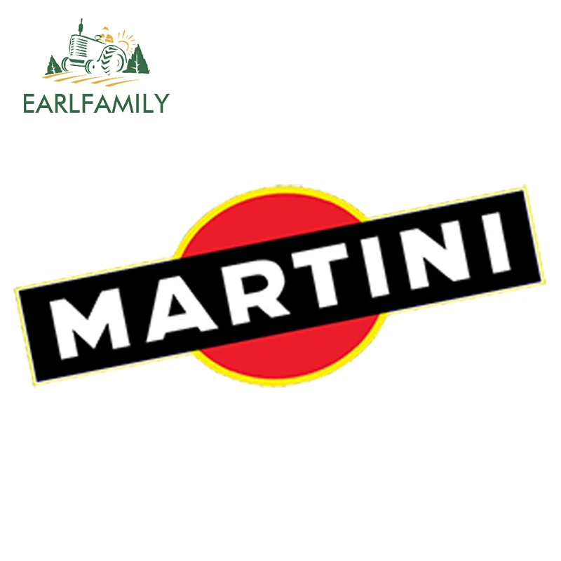 

EARLFAMILY 13cm x 6.3cm 3D Car Styling Car Sticker Waterproof Decal Vinyl Stickers Martini Auto Motor Racing Rally Tuning Sport