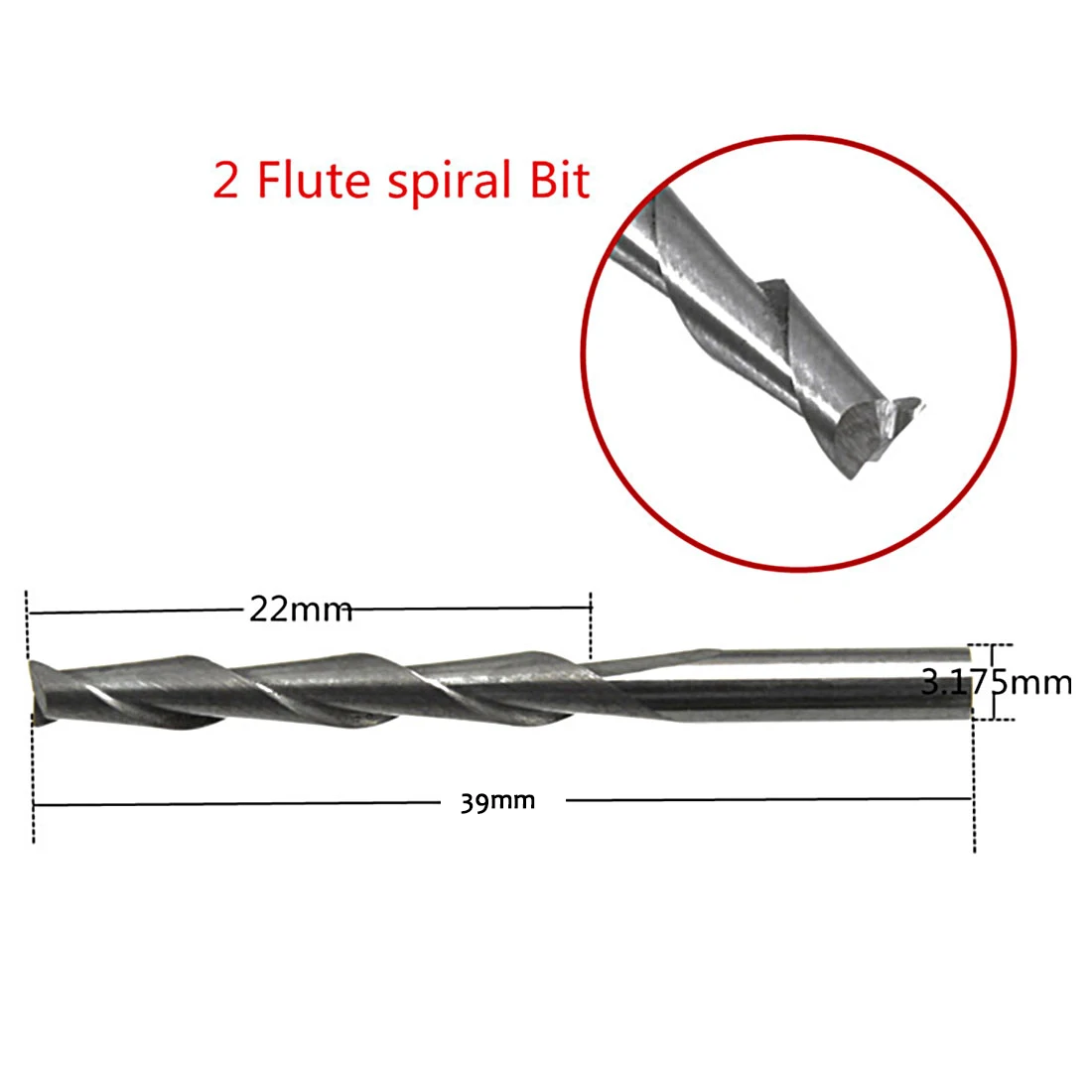 

High Quality 1PC 3.175x17mm Solid Carbide 2mm Dia Spiral 2 Flutes Ball Nose End Mill Engraving Bit