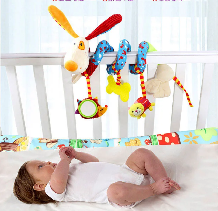 BAAOBAAB CR05 детские кроватки вращается вокруг кровать детские игрушки коляску Играть Игрушка кроватка станок подвесные детские погремушки Mobile - Цвет: Dog