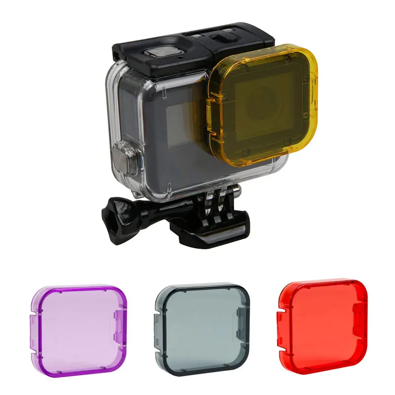 Подводный водонепроницаемый чехол 40 м для GoPro Hero 6 5 7 Черный Защитный дайвинга