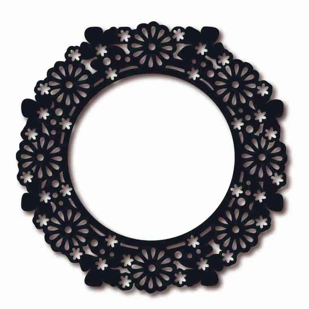 

Metal Cutting Dies New 2019 Flower Edge Circle Stencils for DIY Scrapbooking Paper Card making Decor Craft Embossing Dies