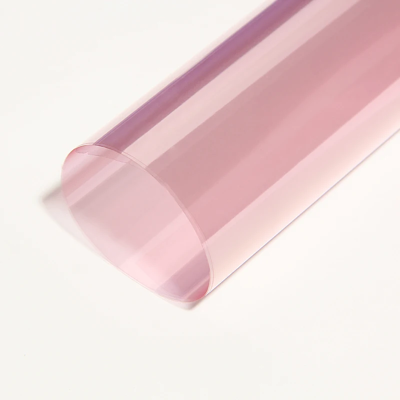 Корейская подарочная упаковка целлофановая Серия Цветочная упаковочная бумага упаковка букета бумага флорист прозрачный материал 10 шт./лот - Цвет: Light Pink