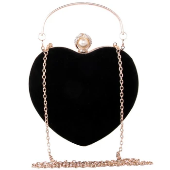 

Mini Heart Shape Clutch Bag Messenger Shoulder Handbag Tote Evening Bag Purse,S