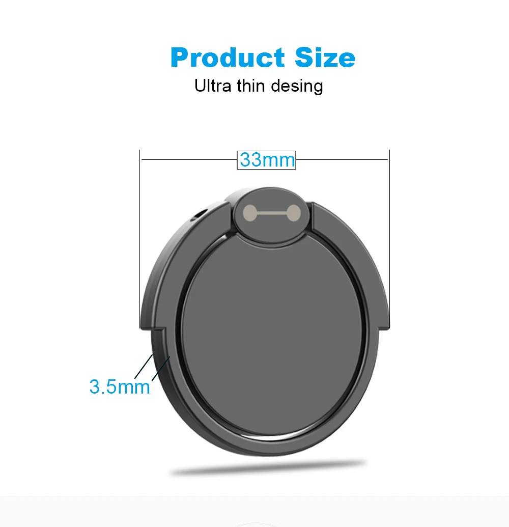 NYFundas Universal Magnetic Ring Bracket For One Plus 5 6 iphone 7Plus 8 6 6S 5 5S Samsung S9 S8 Plus Note8 Finger Desktop Stand (3)