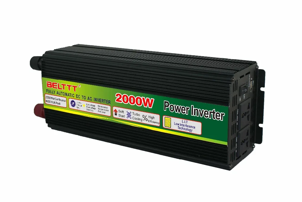Одобренный CE домашнего применения решетки 2000w 12v постоянного тока до 220 В