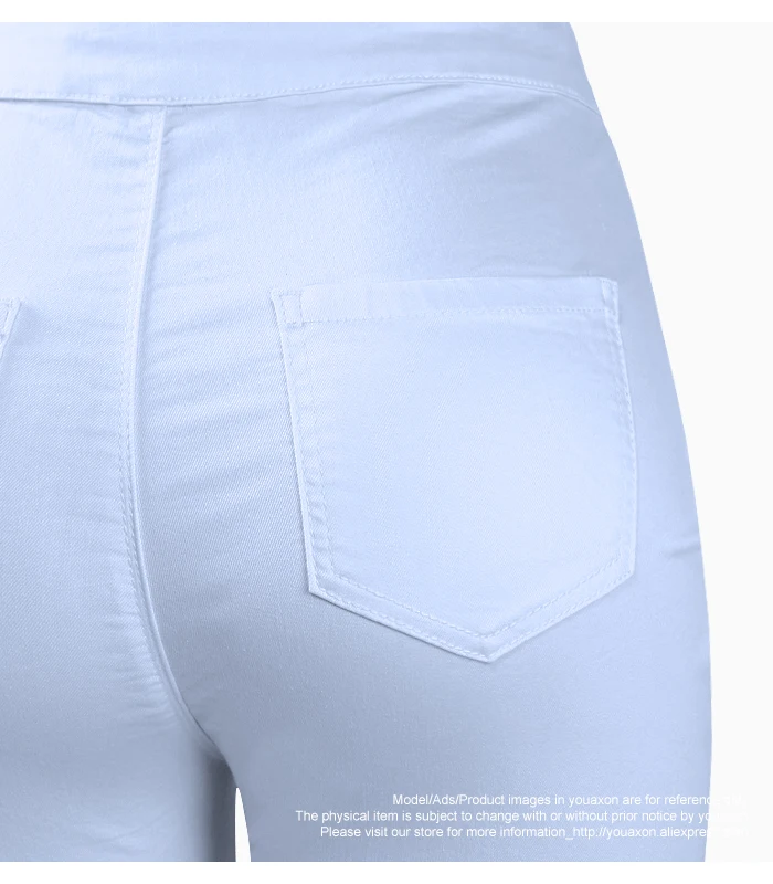 1888 Youaxon женские белые базовые повседневные Модные Стрейчевые облегающие джинсы, брюки, джинсы для женщин