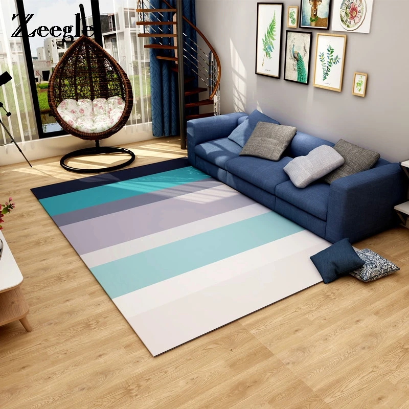Nordic Style Carpet For Living Room Geometric Floor Mat Anti-Slip Bedroom Carpet Sofa Table Floor Carpet Kids Room Bedside Rugs