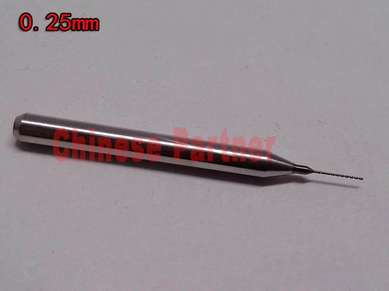 

10pcs/box 0.25mm PCB Print Circuit Board Drill Bits Carbide Micro Drill Bits shank diameter 3.175mm(1/8")