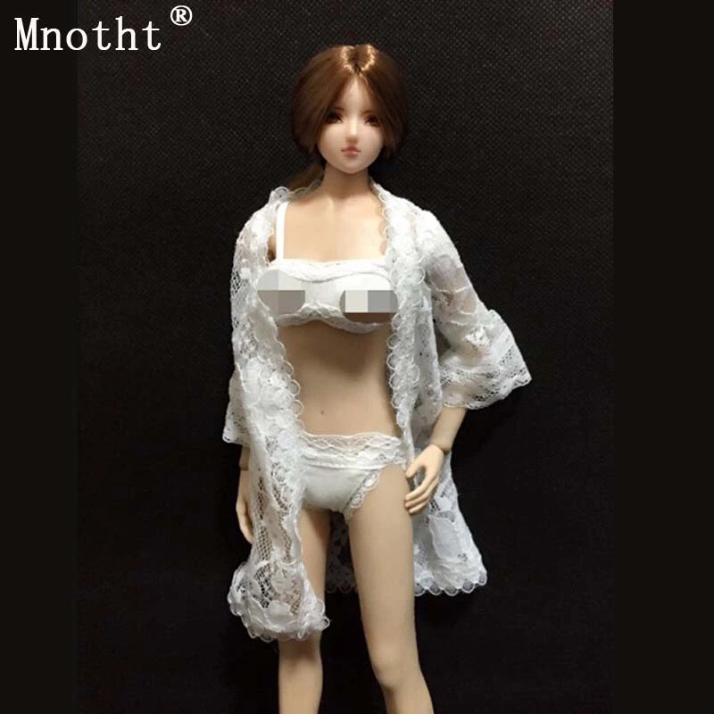 Montht 1 6 Seksi Renda Cardigan Underwear Set Bra Celana Dalam Model Baju Wanita Hollow Piyama Rok Untuk 12 Inci Action Figure Mainan M3 Females Models Sexy Model1 6 Female Aliexpress