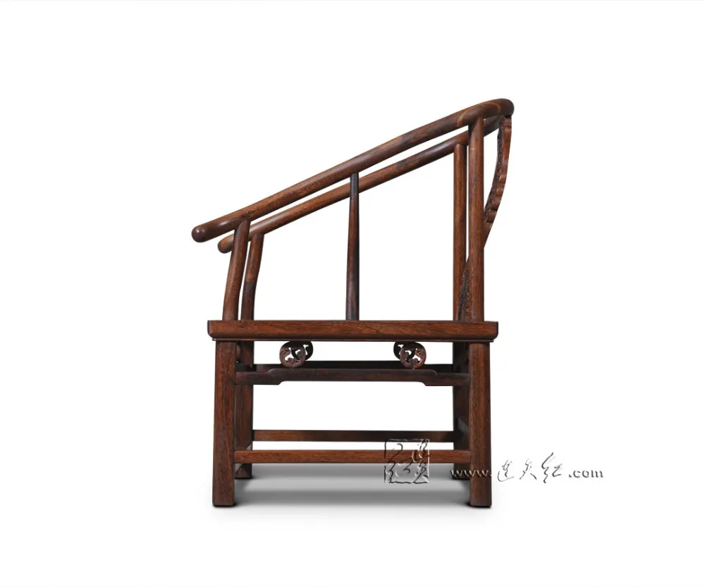 Living Room Rosewood Furniture Chinese Royal Solid Wood Armchair Red Sandalwood Dining Chair Backed Antique Carving Sofa Chaise
