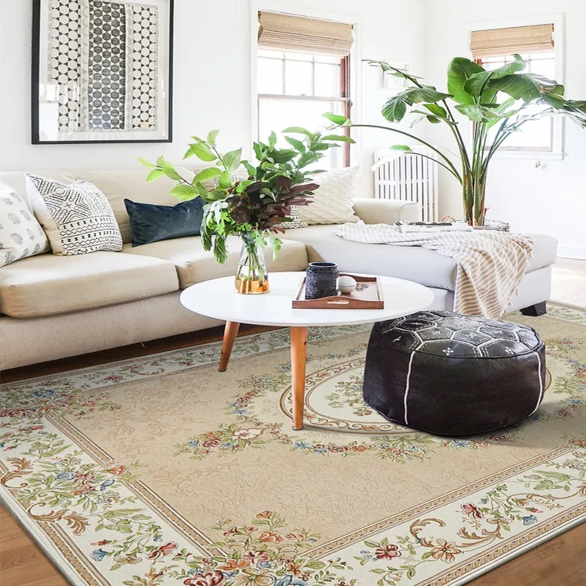 Big size classical American style living room coffee table carpet