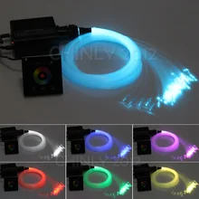 Волоконно-оптический светильник Star светильник s потолочный комплект 16 Вт RGBW светодиодный светильник 300 шт. 0,75 мм 3 м с беспроводным настенным выключателем сенсорный контроллер