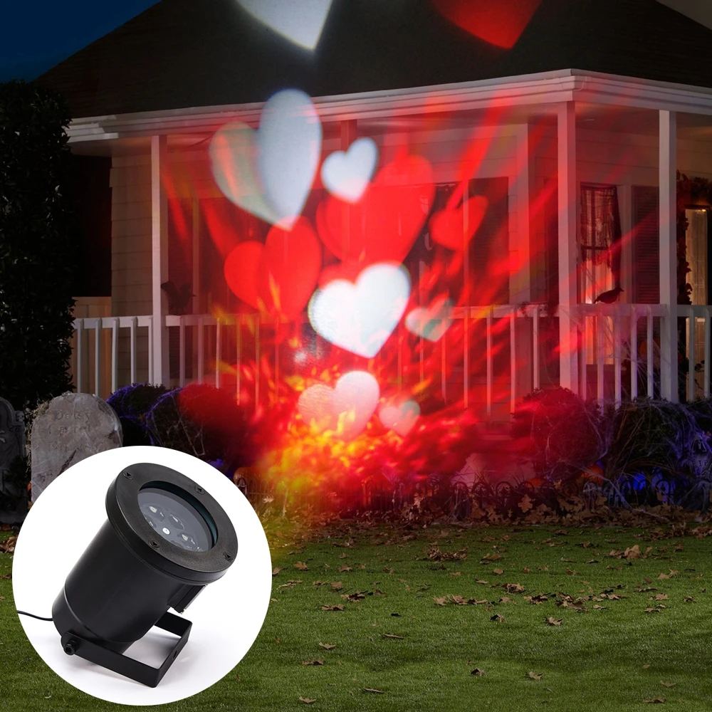 New LED Projector Laser Stage Light elf Romantic heart light laser for