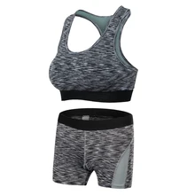 YD новые фитнес костюмы для женщин фитиль тренировки тренажерный зал Комплект Спортивный бюстгальтер шорты компрессионная одежда колготки спортивный жилет спортивный костюм бег Йога Se