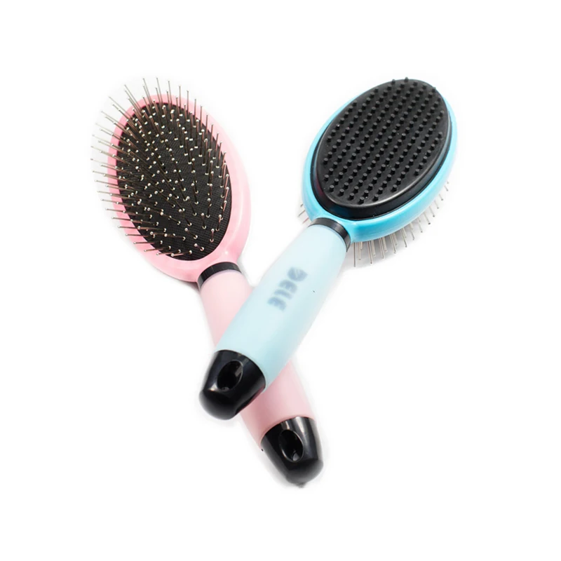 Pet dog Double Sided Sticky Hair Care Comb brush hair remove leas lice comb for cat grooming
