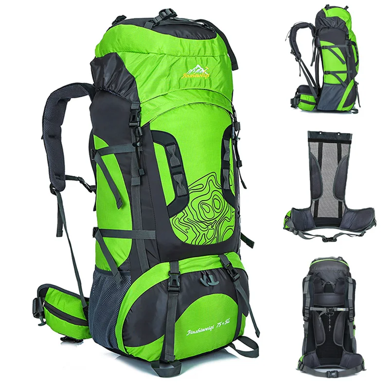 Outdoor 80L Large Outdoor Backpack External Frame Waterproof Travel