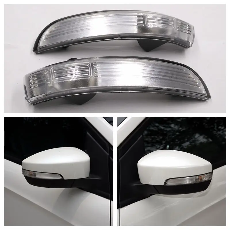 

Cafoucs Car Rearview Mirror Light For Ford Kuga Escape 2013 2015 2017 for Ecosport 2013 2015 Turn Signal Side Lamp