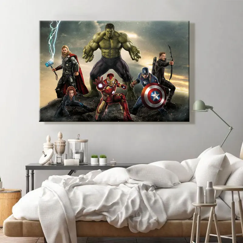 

paint by numbes art painting by numbers Studios Iron Man Spider-Man The Incredible Hulk The Avengers Captain America