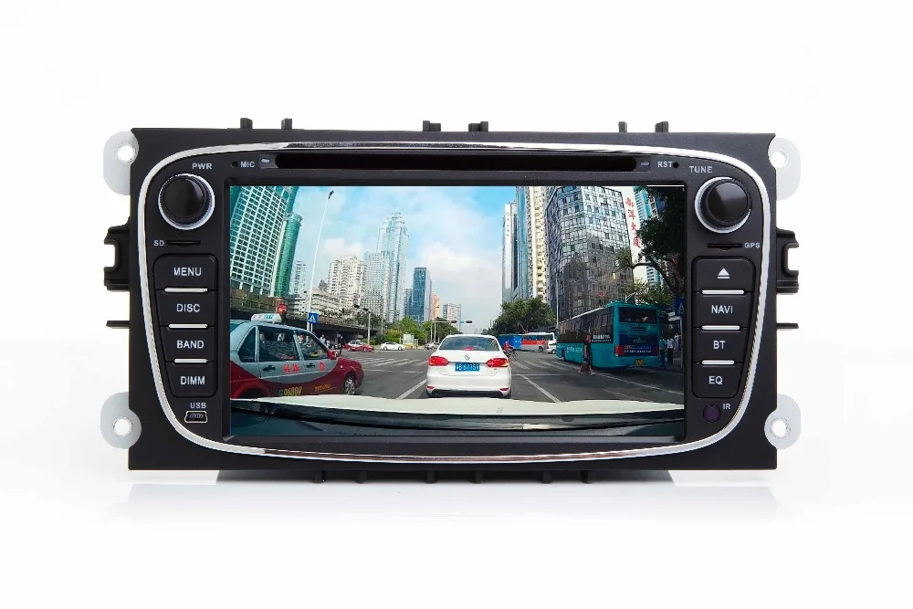 Cheap 7"HD 1024X600 Android 7.1 Car DVD GPS For Ford Mondeo C-max S max Galaxy Wifi 3G Bluetooth Radio RDS SD Free Map Camera+Car DVR 19