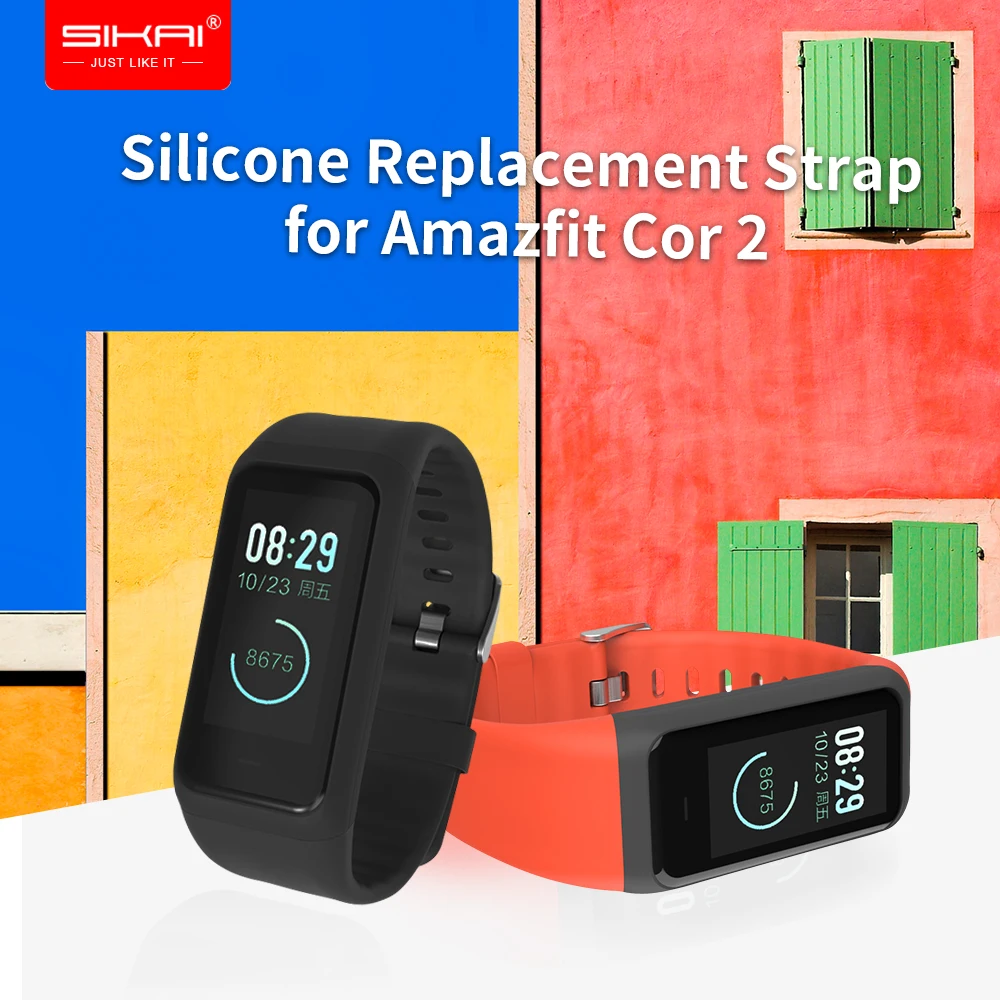 

SIKAI Silicone Watch Strap for Huami Amazfit Cor 2 Replacement Comfy Colorful Bracelet Watchband for Huami Amazfit Cor 2 Band