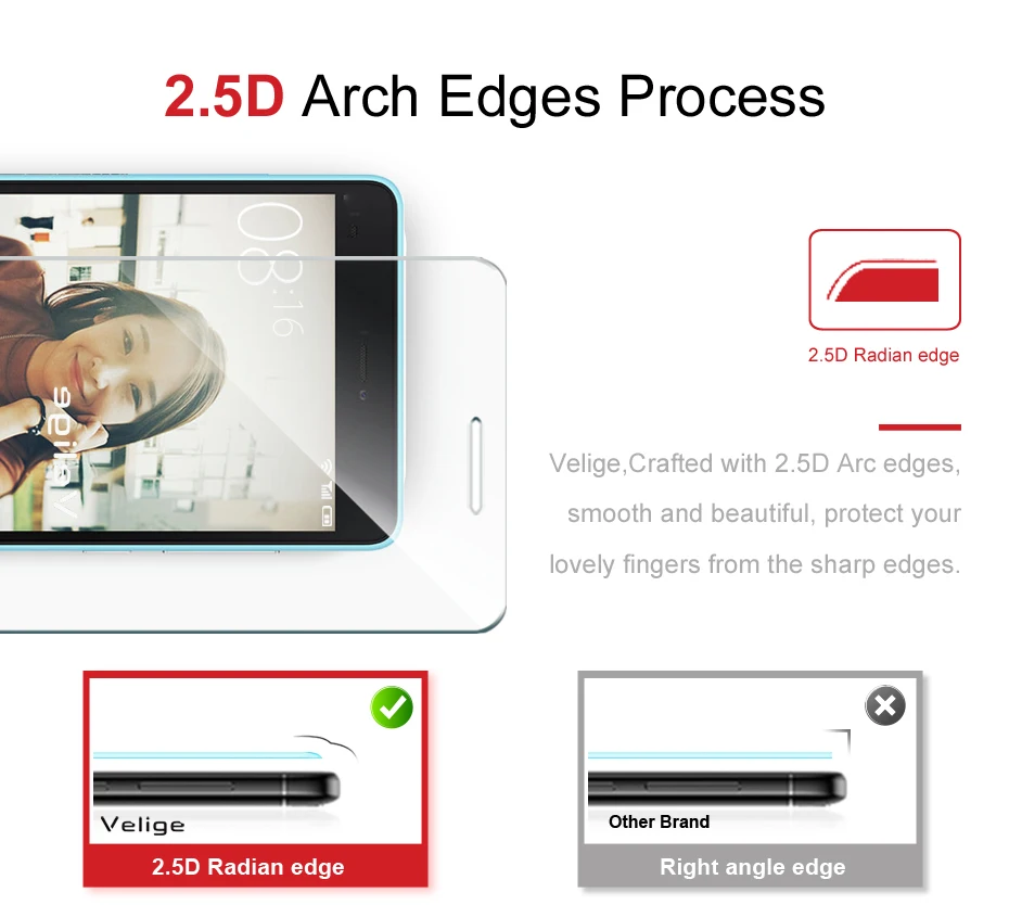 Velige 9H Tempered Glass for Xiaomi Mi 4C Mi4C Screen Protector 0.3mm Ultra Thin Anti-Scratch Glass Film (8)