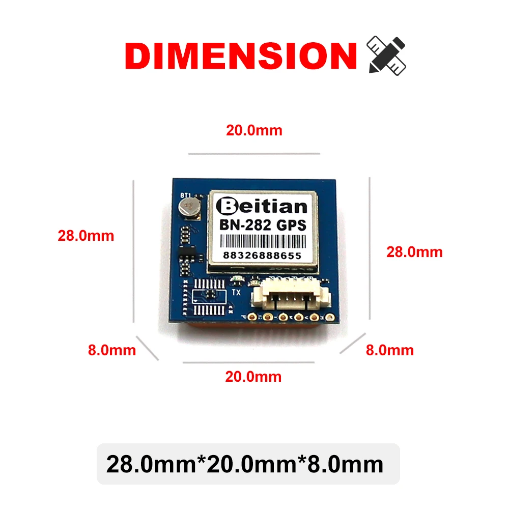 BEITIAN 1PPS UART ttl уровень GNSS ГЛОНАСС gps модуль 4 м вспышка NMEA-0183 GMOUSE 9600bps BN-282