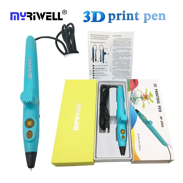 Cheap myriwell 3d printing pen RP-200A usb low temperature pen pen 3d printer with 50m/100m PCL material kids drawing christmas gifts Cheap myriwell 3d printing pen RP-200A usb low temperature pen pen 3d printer with 50m/100m PCL material kids drawing christmas gifts