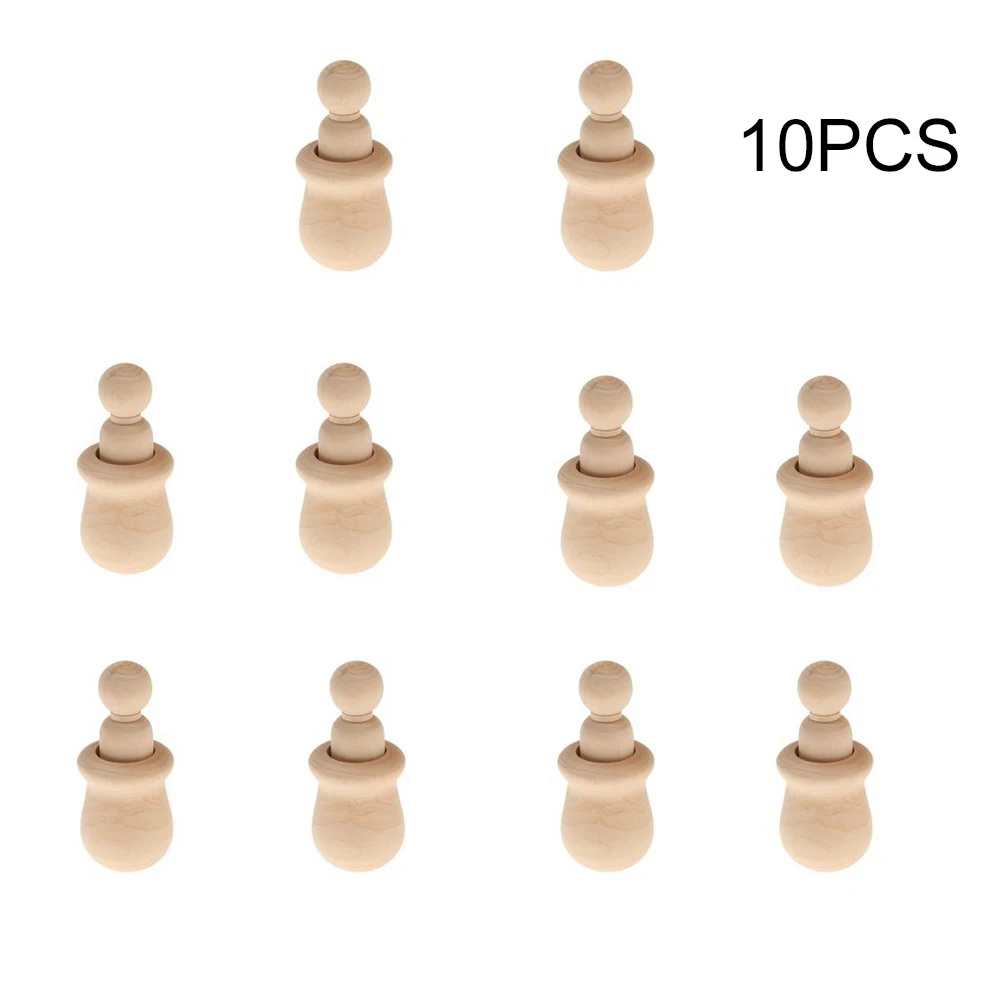 

10Pcs Wood Car Fun Cute Wooden Man DIY Craft Home Decoration Crative Arts Gift Figurines & Miniatures Crafts Home Decor