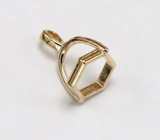 20pcs/lot 10mm hole Natural Stone Crystal Pillar Pendants Clasp Caps