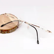 JIE. B очки для чтения без оправы для мужчин унисекс очки оптика оправа для женщин 1,75 2,75 градусов Oculos De Sol золото металл Сверхлегкий