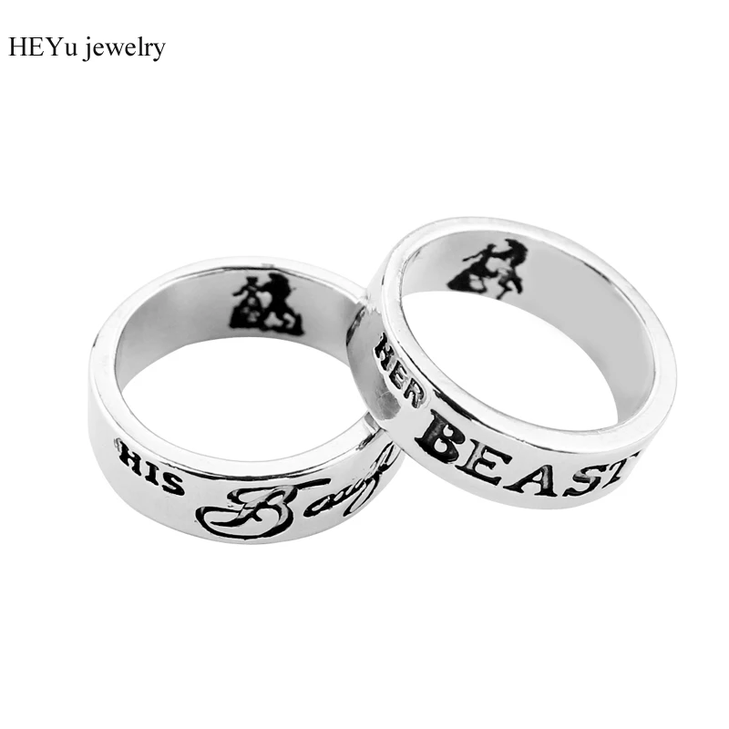 Beauty and the Beast Ring his beauty her beast Engagement Finger for Women Wedding Jewelry Lovers Valentine's day gifts | Украшения и