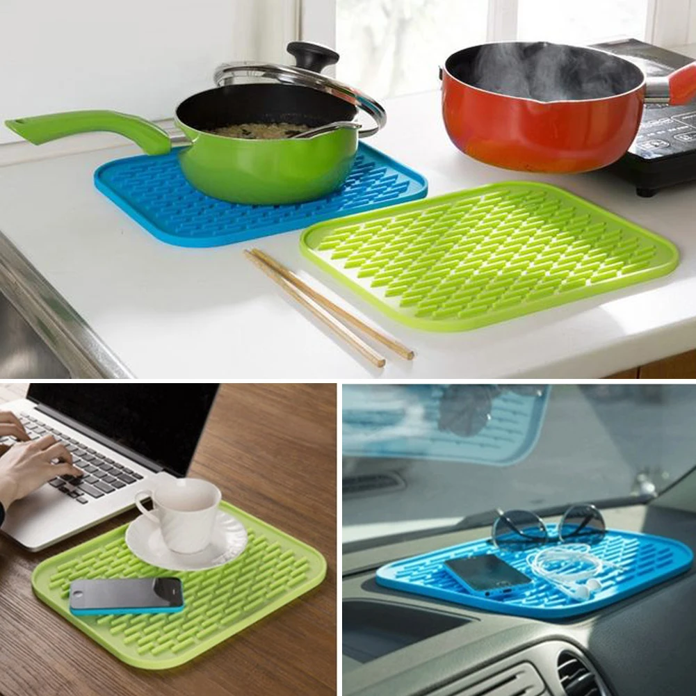 Silicone Trivets Pat Coaster Placemat 22x16cm European Style Small