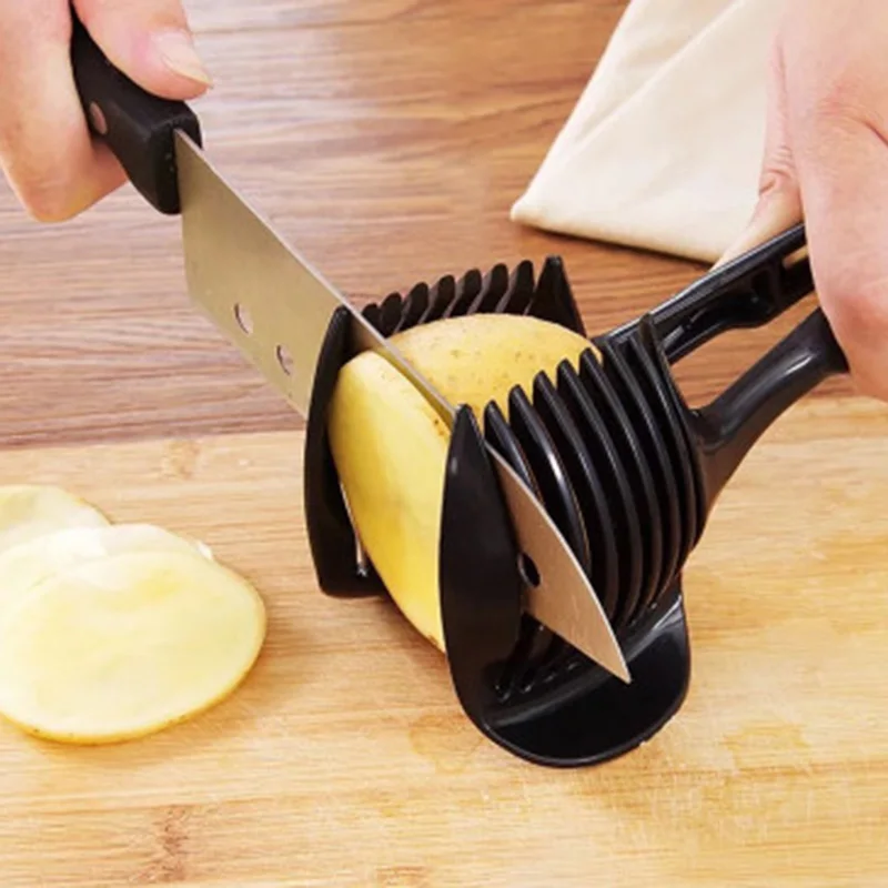Plastic Potato Slicer Tomato Cutter Tool Shreadders Lemon Cutting