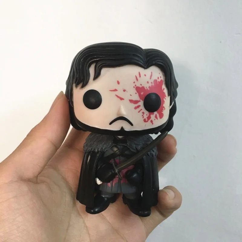 

Exclusive Original Funko pop TV: Game of Thrones - Bloody Jon Snow Vinyl Action Figure Collectible Model Loose Toy No box Gifts