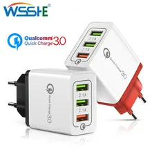 18 Вт Быстрая зарядка 3,0 быстрое зарядное устройство USB для iPhone 8 XS samsung Xiaomi huawei дорожная стена ЕС США вилка зарядное устройство адаптер для мобильного телефона