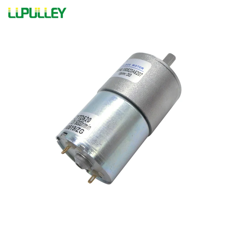 Реверсивный двигатель постоянного тока LUPULLEY ZGA37RG ZYTD520 12 В 24 медленная скорость 10